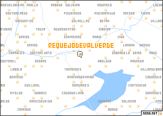 map of Requejo de Valverde