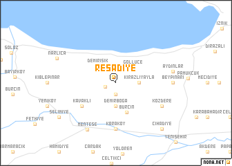 map of Reşadiye