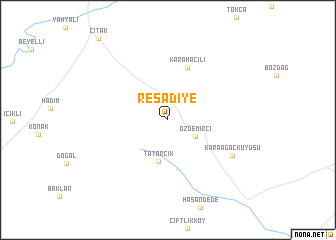 map of Reşadiye