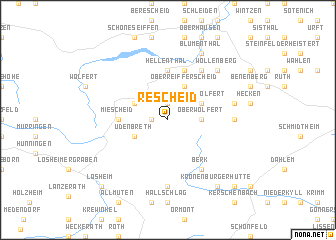 map of Rescheid