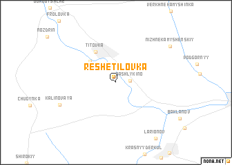 map of Reshetilovka