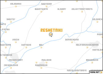 map of Reshëtniki