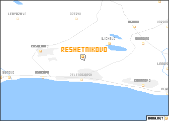 map of Reshetnikovo