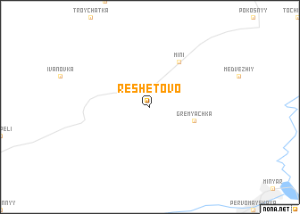 map of Reshetovo