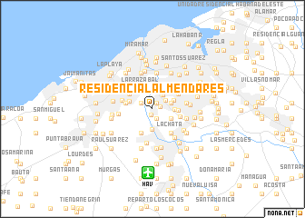map of Residencial Almendares
