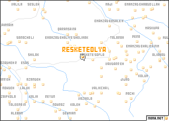 map of Resket-e ‘Olyā