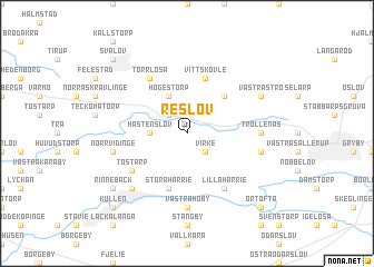 map of Reslöv