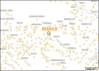 map of Resnica