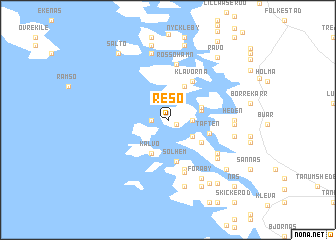 map of Resö