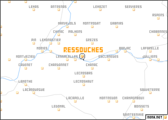 map of Ressouches