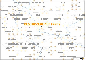 map of Restarzew Cmentarny