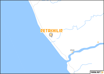 map of Retak-hilir