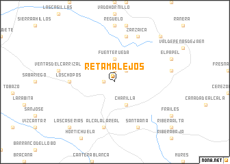 map of Retamalejos