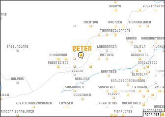 map of Retén