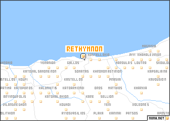 map of Réthymnon