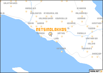 map of Retsinólakkos