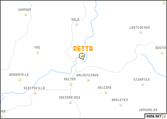 map of Retta