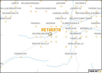 map of Retuerta