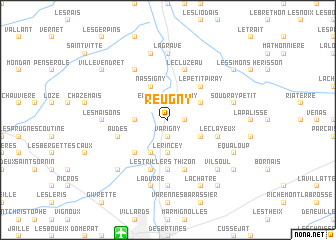 map of Reugny