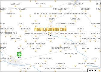 map of Reuil-sur-Brêche