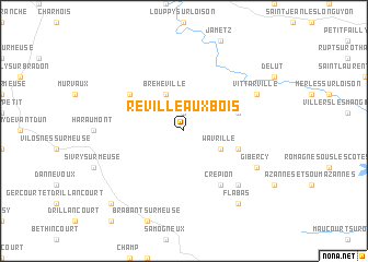 map of Réville-aux-Bois