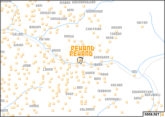 map of Rewand
