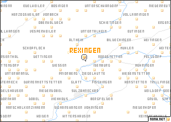 map of Rexingen