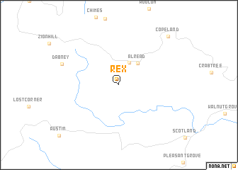 map of Rex