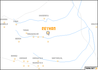 map of Reyḩān