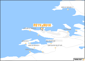 map of Reykjavík