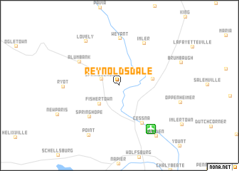 map of Reynoldsdale
