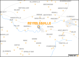 map of Reynoldsville