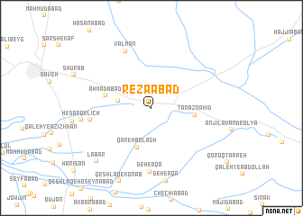 map of Reẕāābād