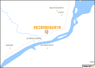 map of Rezanovskaya