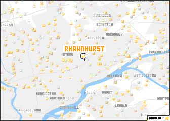 map of Rhawnhurst