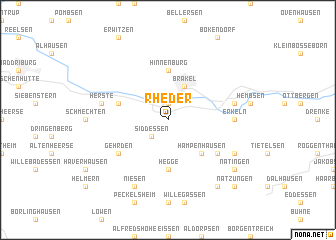 map of Rheder