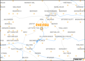 map of Rheinau