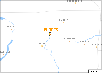 map of Rhodes