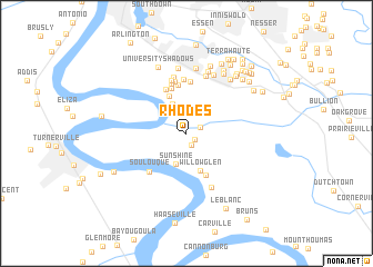 map of Rhodes