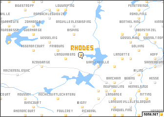 map of Rhodes