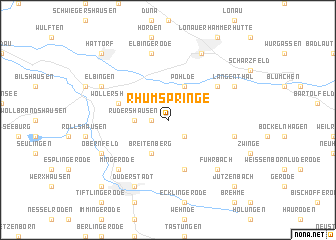 map of Rhumspringe