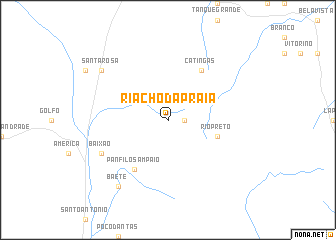 map of Riacho da Praia