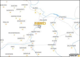 map of Ribarci