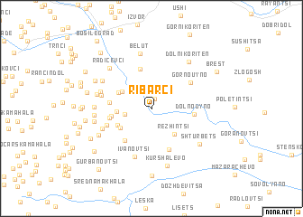 map of Ribarci