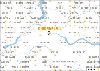 map of Ribas del Sil