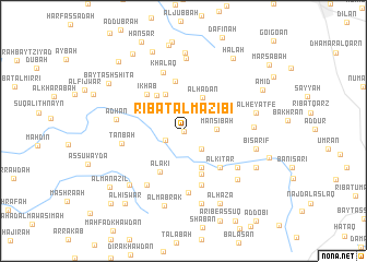 map of Ribāţ al Ma‘zibī