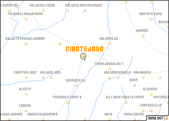 map of Ribatejada