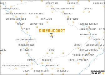 map of Ribeaucourt