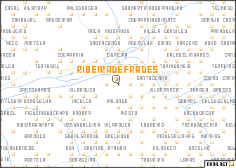 map of Ribeira de Frades