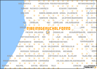 map of Ribeira de Muchalforro